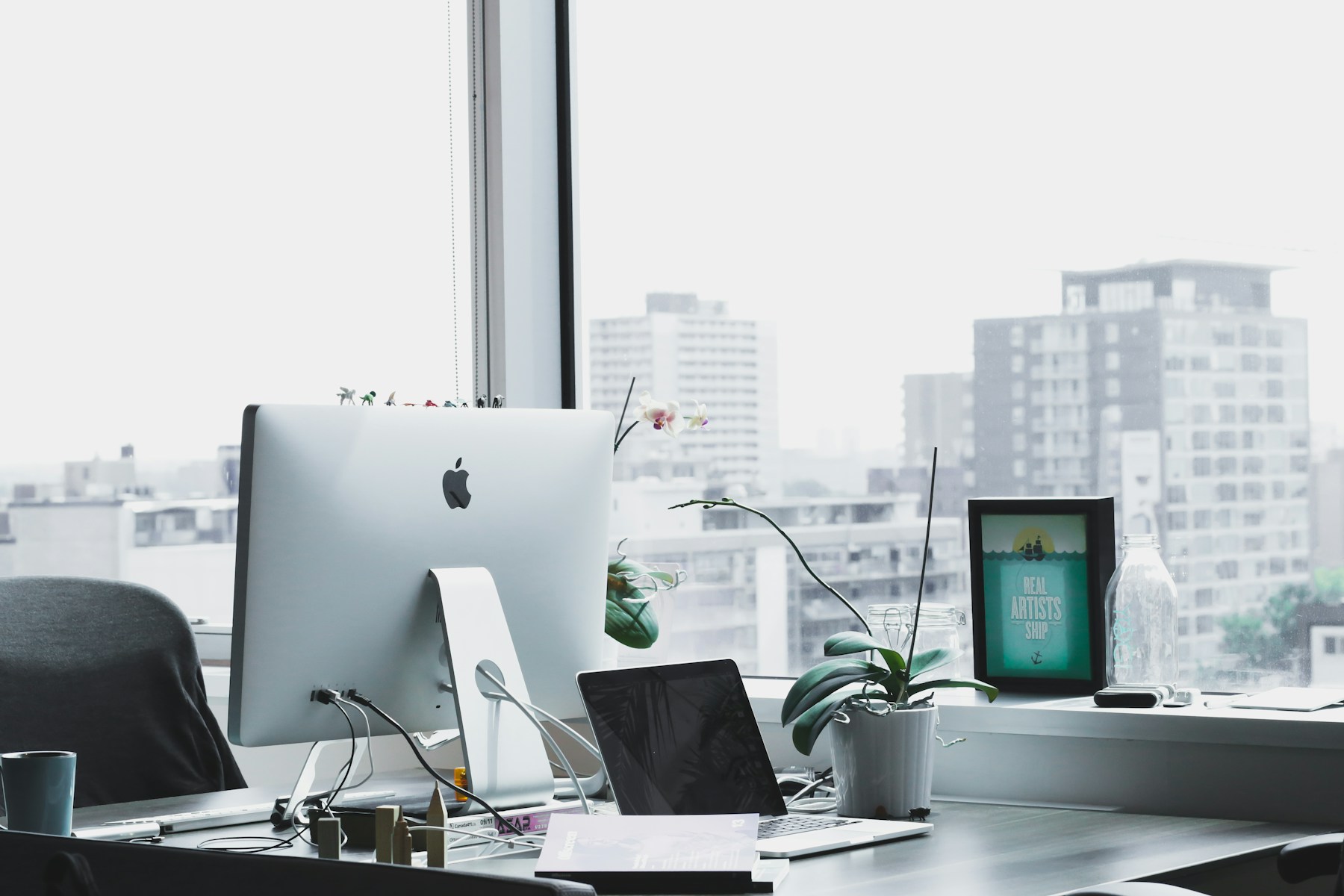Open workspace with natural light